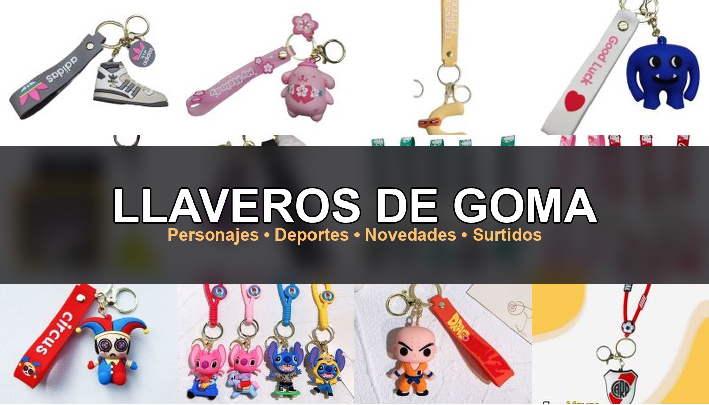 LLAVEROS DE GOMA