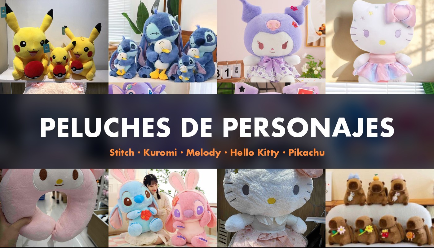 PELUCHES DE PERSONAJES