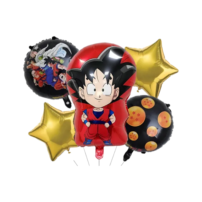Set x 5 Globos Goku
