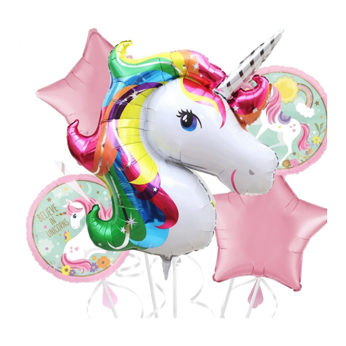 Set x 5 Globos Unicornio