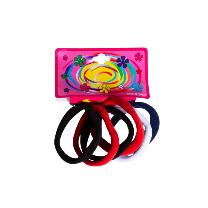 Set x 12 Colitas Negras, Azul, Rojo y Blanco
