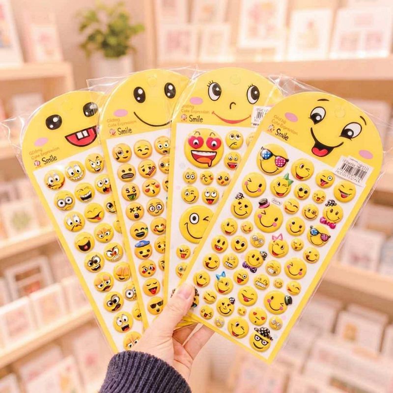 Stickers Emoji 3D Plancha Grande