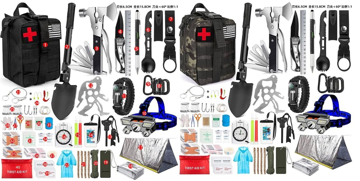 KIT DE SUPERVIVENCIA 40PCS CY-184-20