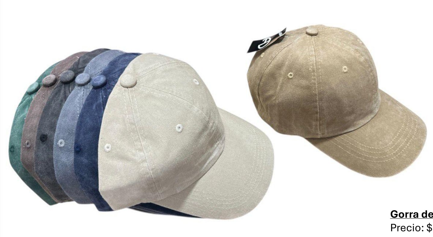 GM-PIL027 Gorra de verano, efecto gastado