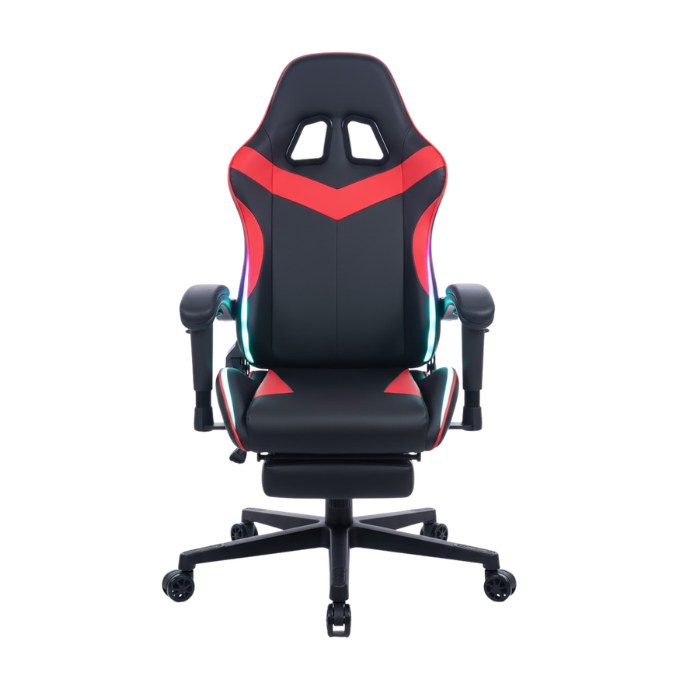 Silla Gamer Color Rojo Con Luces Led SG02002