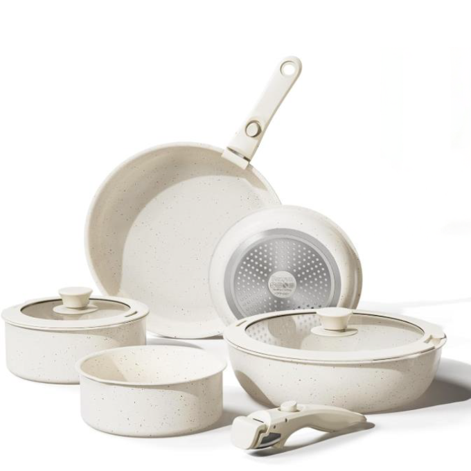 Bateria De Cocina De Teflon / Aluminio 12 Pcs