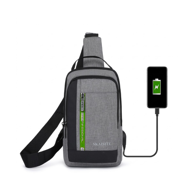 Mochila Bandolera C/Conector Usb