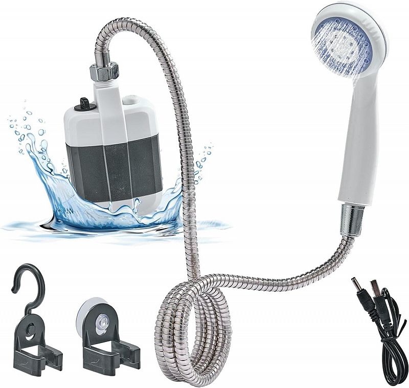 Ducha Portátil Para Camping Recargable Al Aire Libre