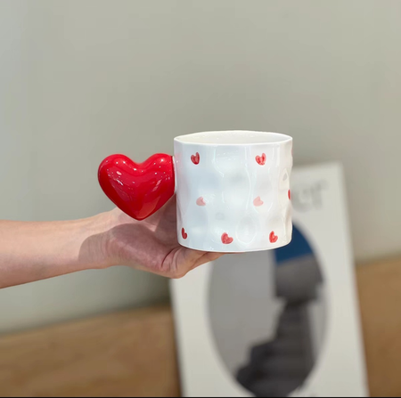 AA1821 TAZA CERAMICA CON MANGO DE CORAZON