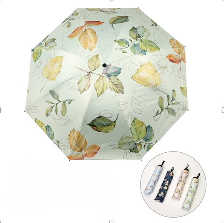 MT09797 PARAGUAS ESTAMPADA HOJAS DE CLORES 2007505097977