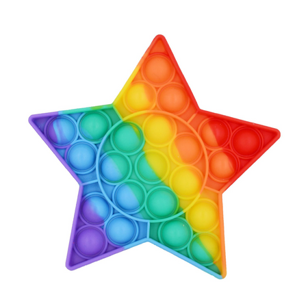 MT08747 POP IT JUGUETE DE SILICONA ANTIESTRÉS CON FORMA DE ESTRELLA 12CM 2007505087473