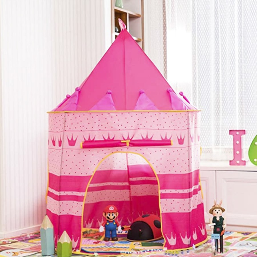 MT08776 CARPA CASTILLO DE PRINCESA (ROSA) - CASITA DE JUEGOS PLEGABLE 2