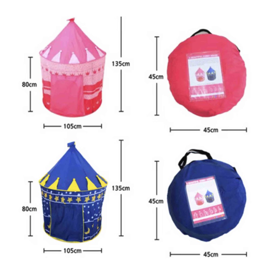MT08776 CARPA CASTILLO DE PRINCESA (ROSA) - CASITA DE JUEGOS PLEGABLE 3