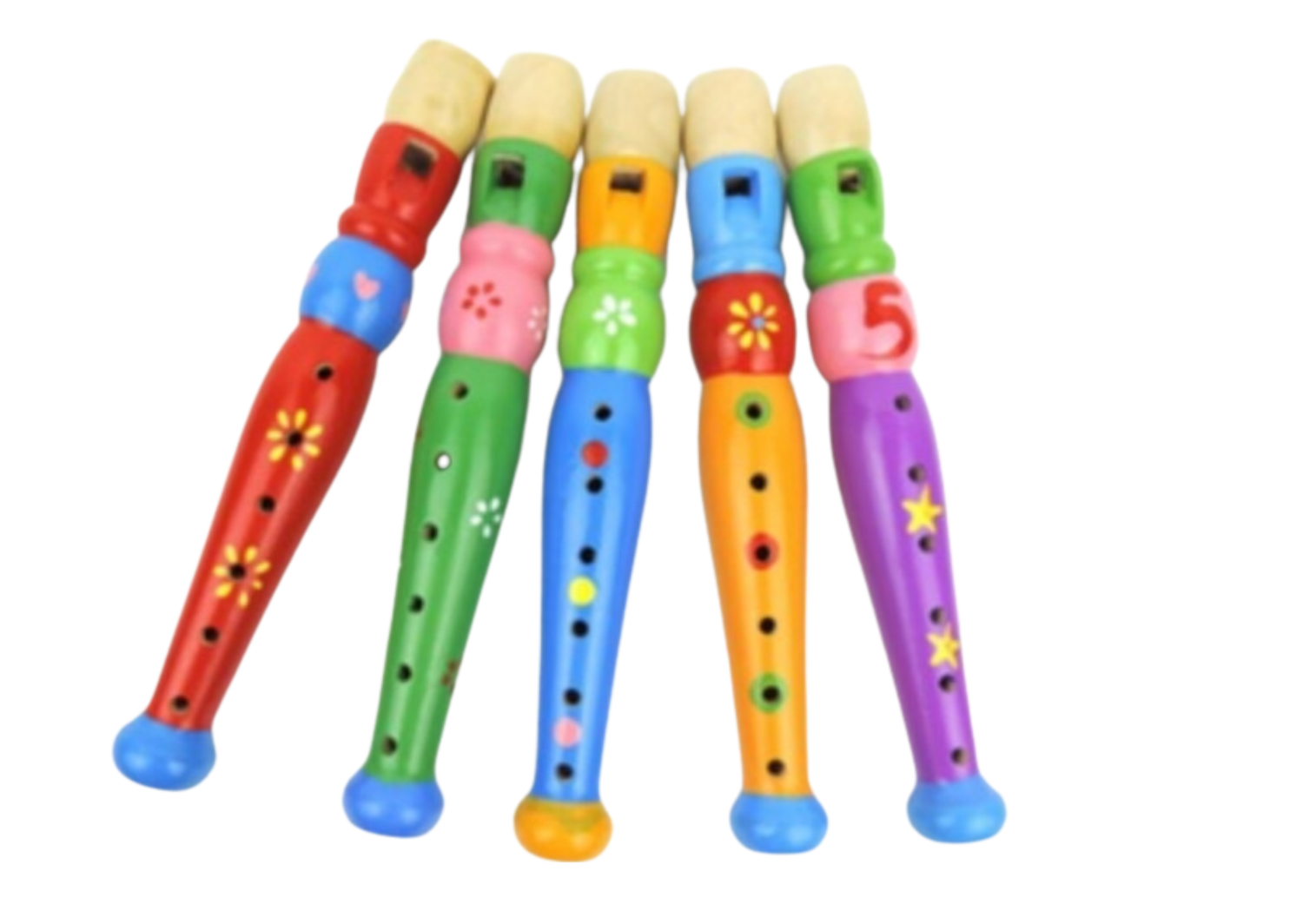 MT08822 FLAUTA DE MADERA INFANTIL- INSTRUMENTO MUSICAL DIDÁCTICO 20CM 2007505088227