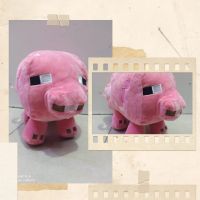 CHANCHO ROSA MINECRAFT 20CM