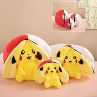 PIKACHU EN POKEBOLA ROJO 20CM