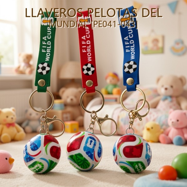 LLAVEROS PELOTAS DEL MUNDIAL [PE041-043]