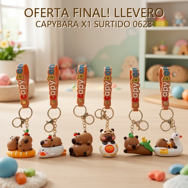 LLAVERO CAPYBARA X1 SURTIDO 0623