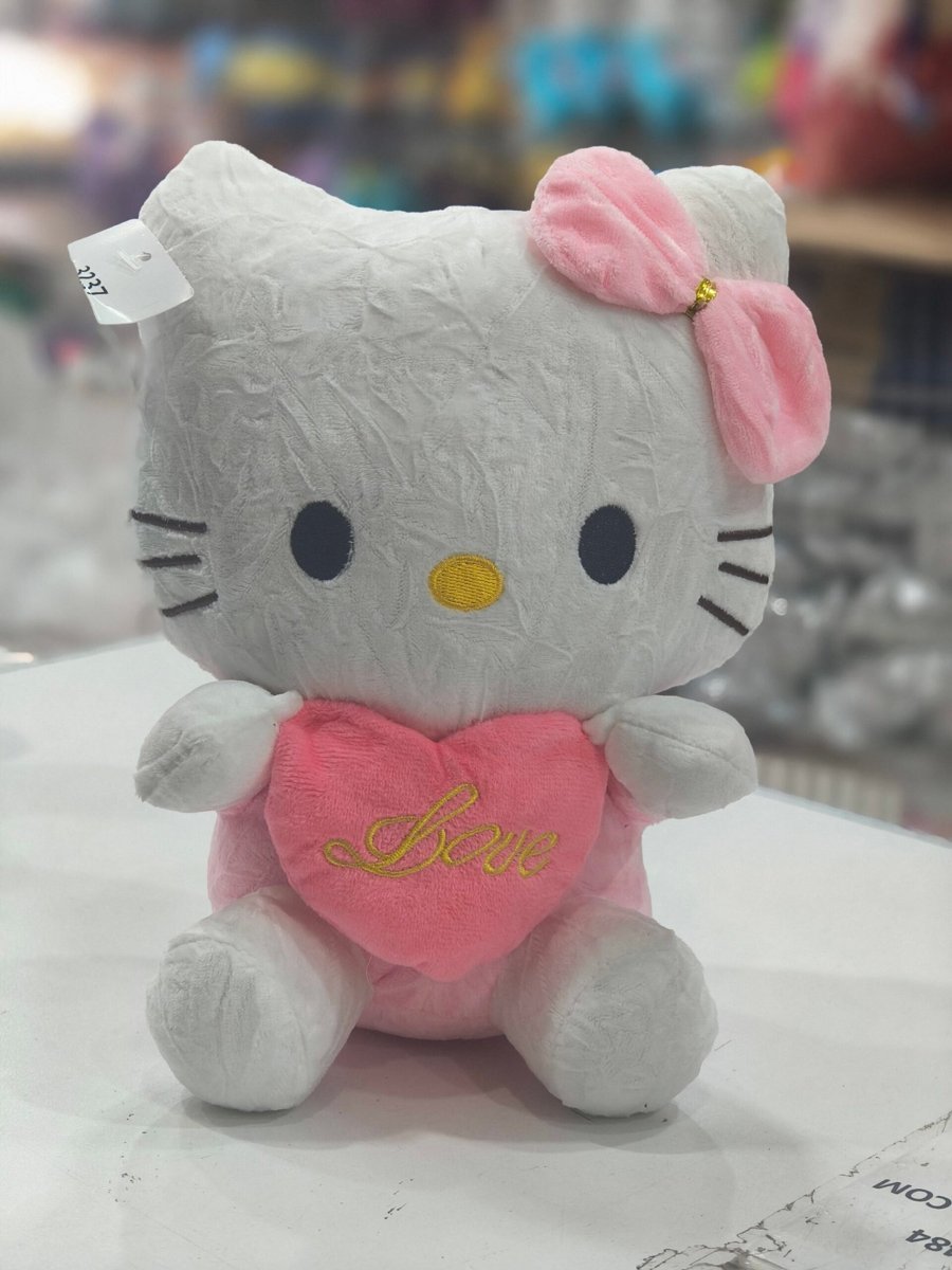 Hello Kitty c/corazón 25cm(rosa)