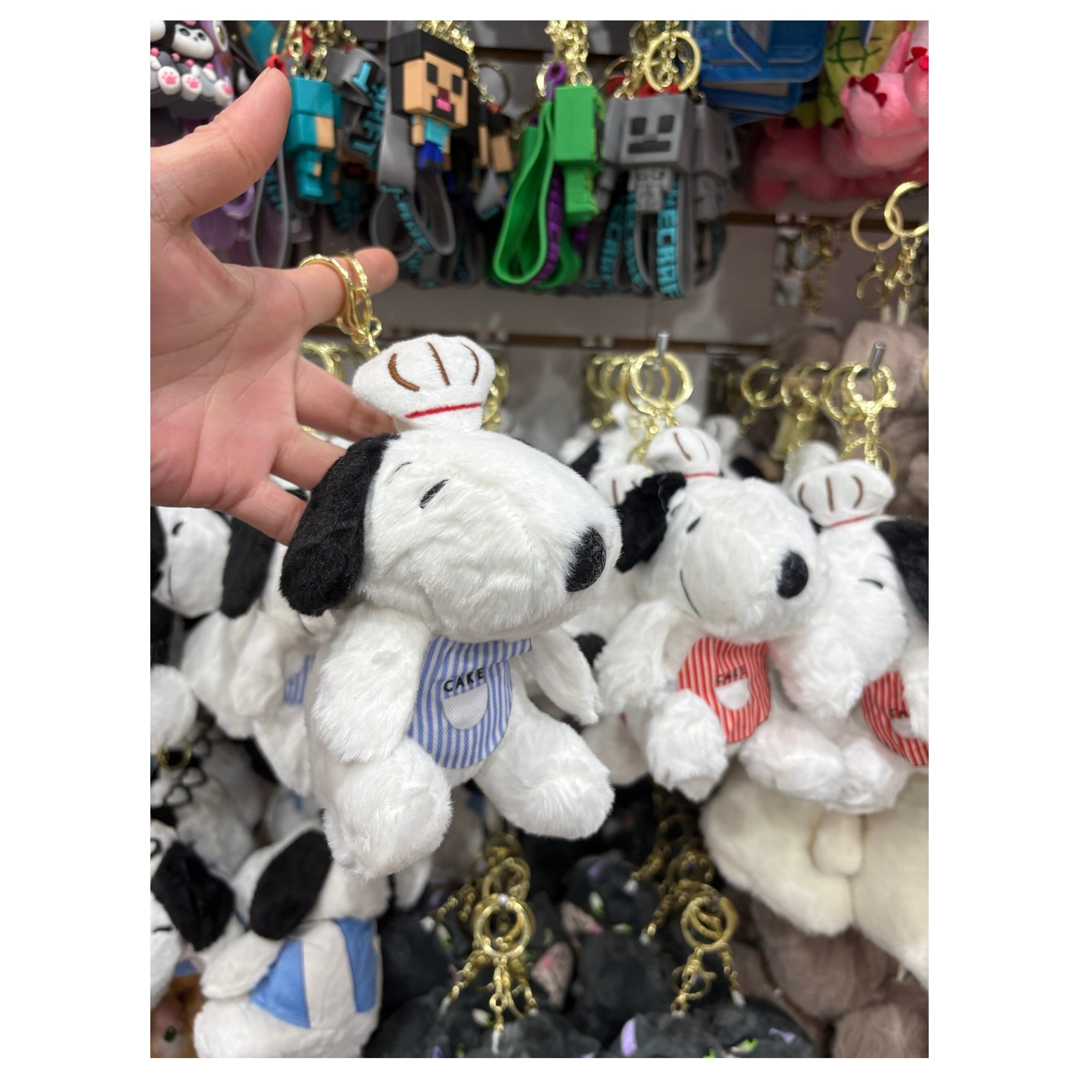 Llavero snoopy cocinero azul