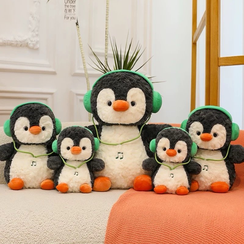 Pingüino con auricular 40cm