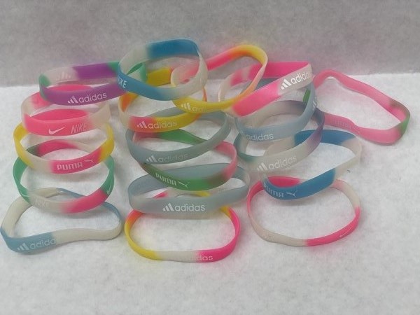 PULSERA GOMA COLORES FOSFORESCENTE TK3724 - - -
