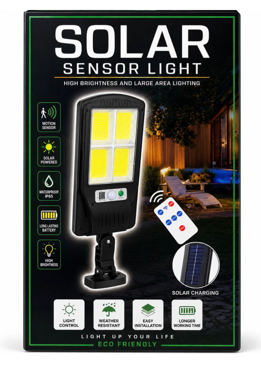 REFLECTOR SOLAR SENSOR Y CONTROL REMOTO