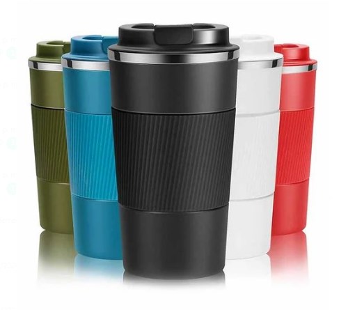 VASO 380ML ACERO ENGOMADO C TAPA