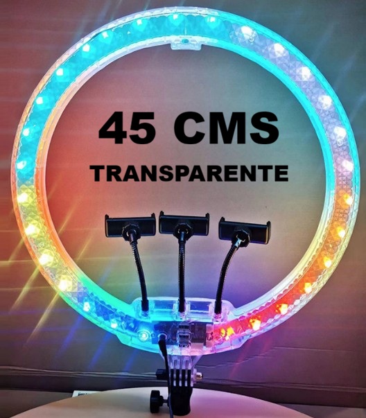 ARO LED 18" (45CM) 3D TRANSP TRIPOD 2.1 MTS