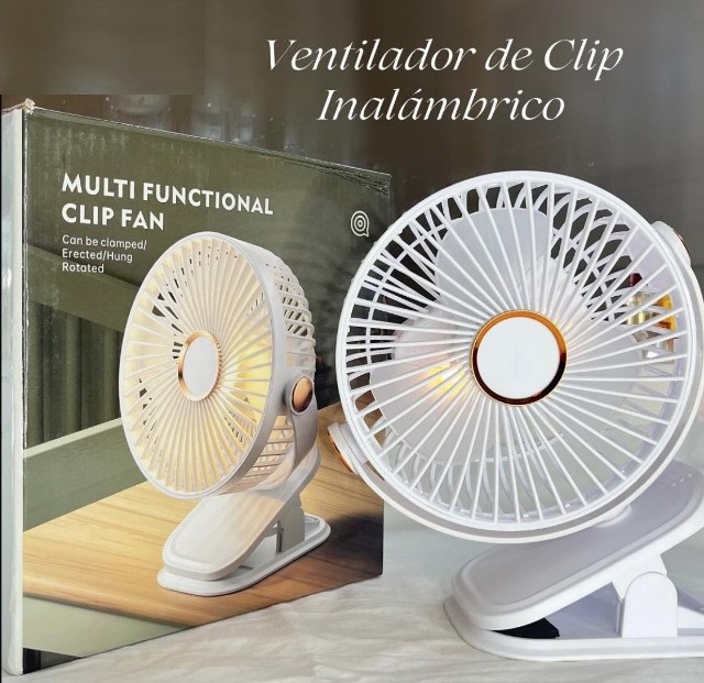 MINI VENTILADOR CLIP RECARGABLE