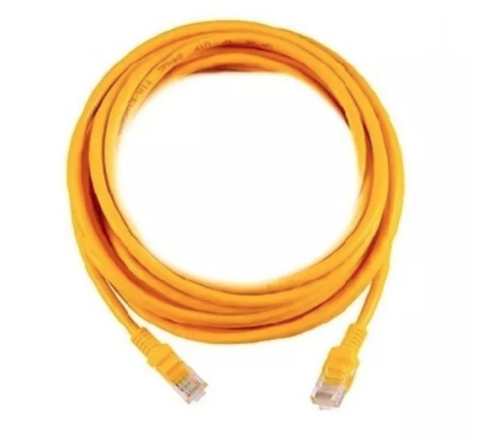 CABLE DE RED 5MTR AMARILLO CAT6 -