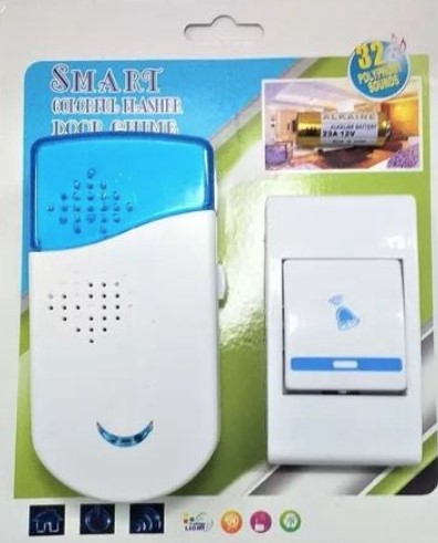 TIMBRE INALAMBRICO ELECTRICO 220V Y PILA SMART -
