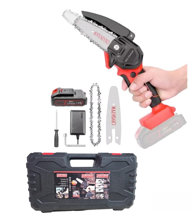MINI MOTOSIERRA ELECTRICA RECARGABLE