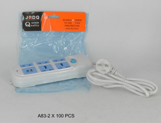 ALARGUE CARGADOR 2USB+ 5 220V