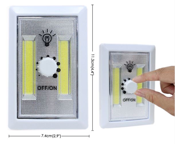 LAMPARA DIMER COB LED A PILA - BS AS