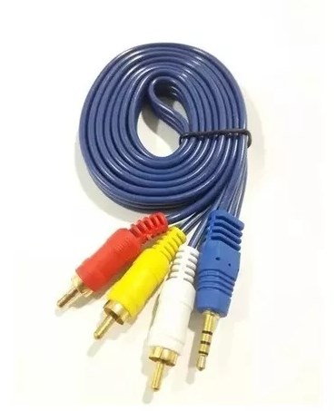 CABLE RCA AV A AUXILIAR 3-1 -