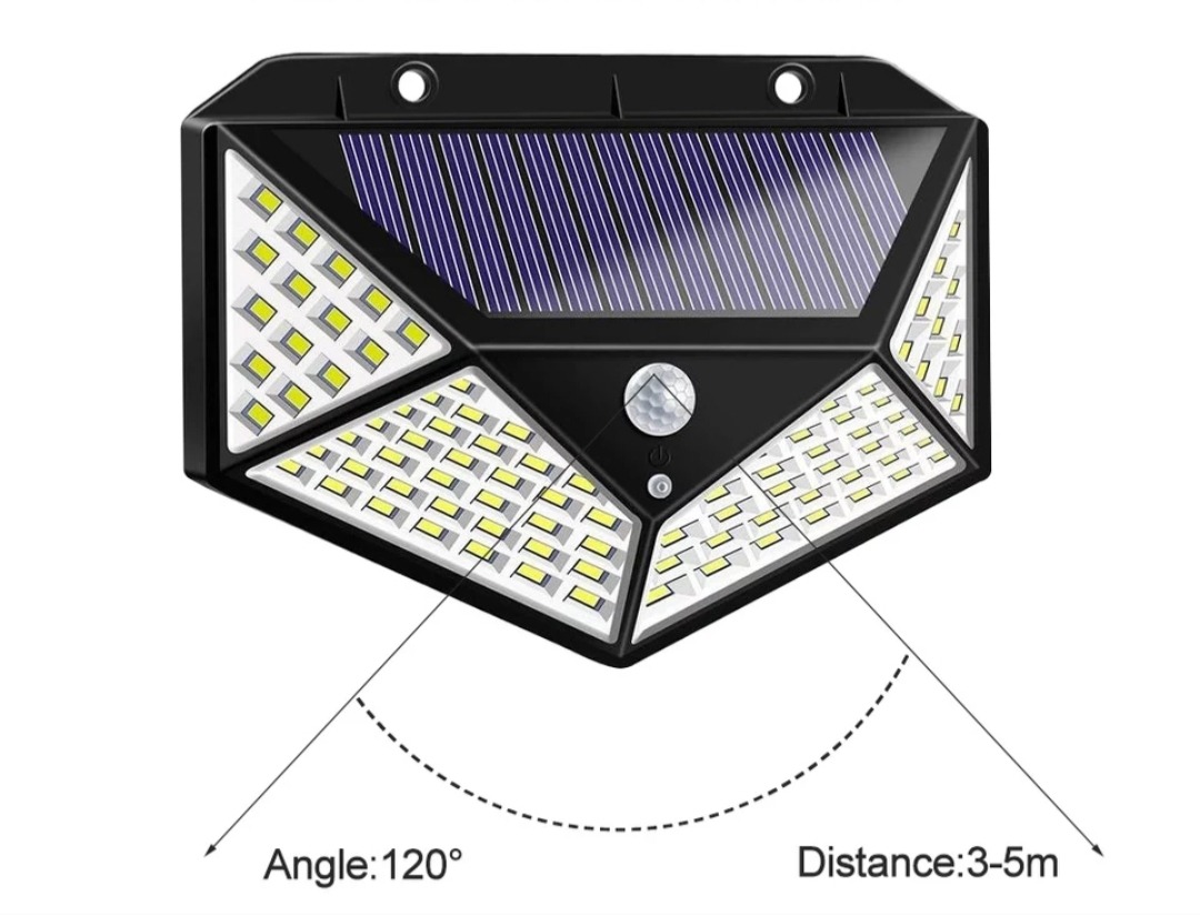LAMPARA SOLAR 100 LEDS