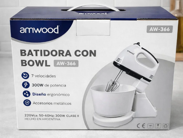 BATIDORA C BOWL ELECTRICA AMWOOD