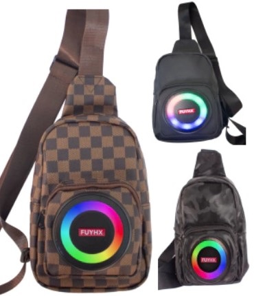 MOCHILA MORRAL CON PARLANTE RGB !