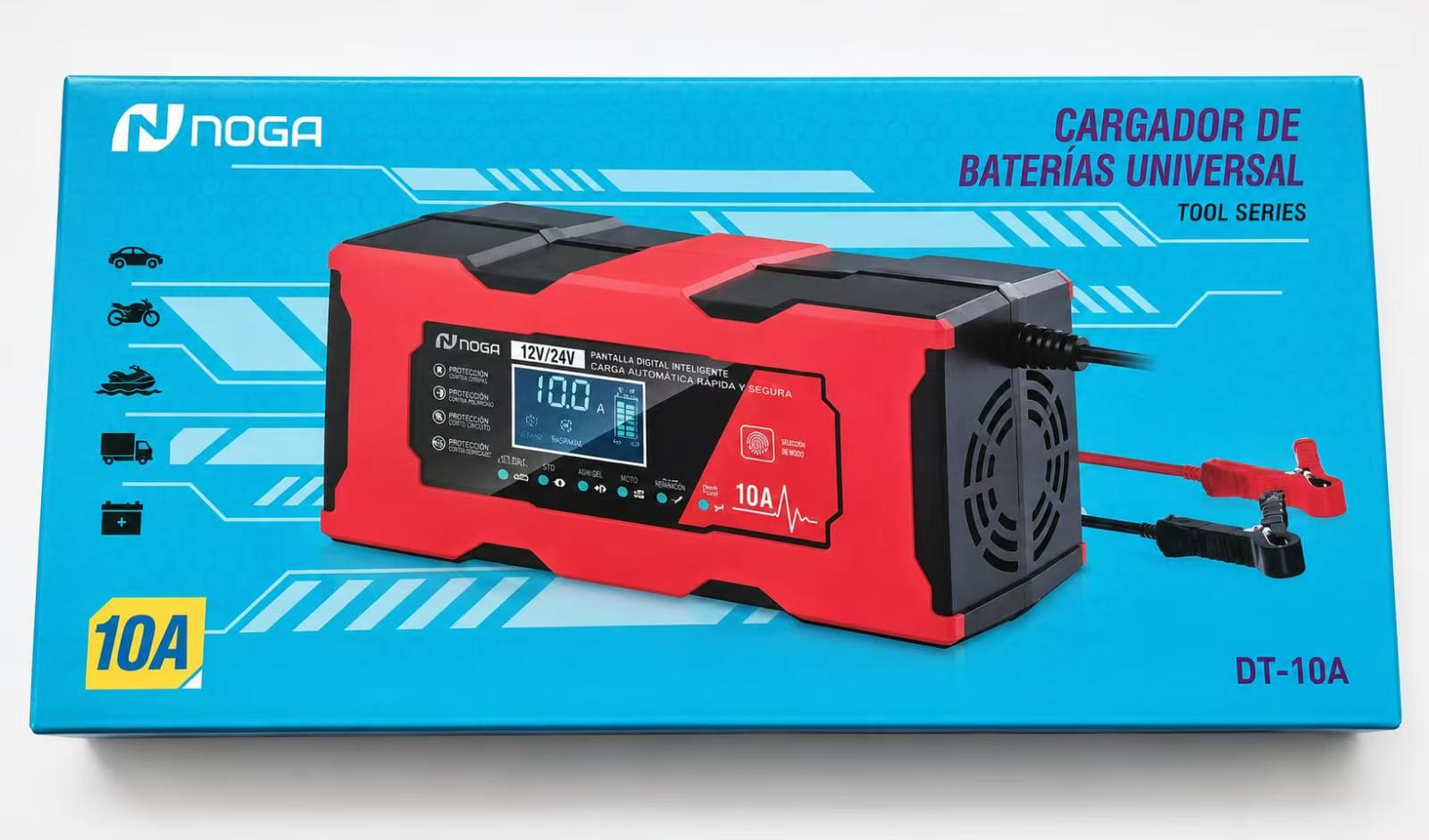 CARGADOR DE BATERIA UNIVERSAL 10A 220V A 12V