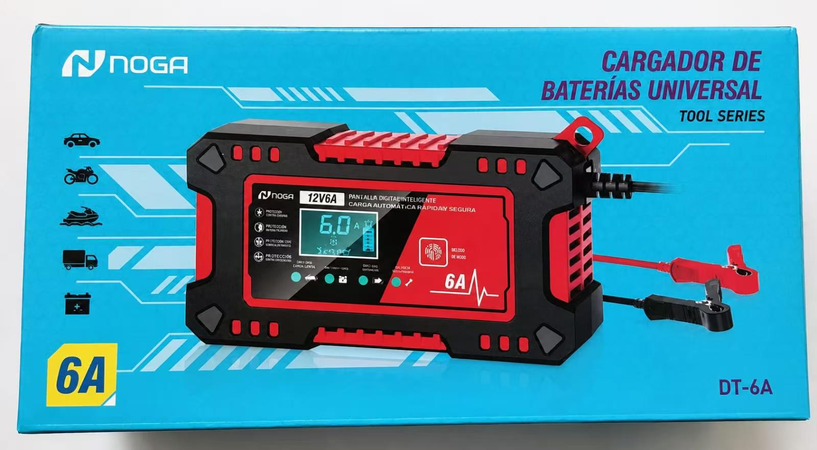 CARGADOR DE BATERIA UNIVERSAL 6A 220V A 12V