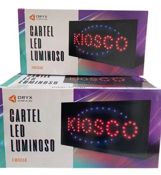CARTEL KIOSCO ORYX LUMINOSO LEDS