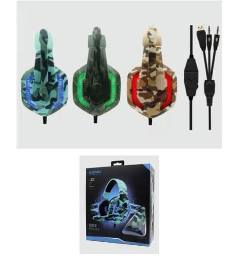 AURICULAR GAMER C MIC Y LUZ OFERTA - - - -