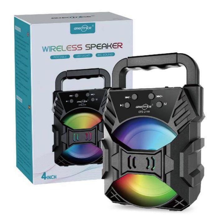 PARLANTE 4 PULG PORTATIL LED COLORS