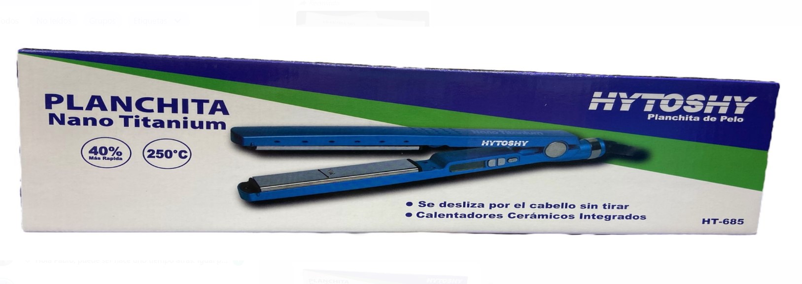 PLANCHA DE PELO HYTOSHY NANO TITANIUN !