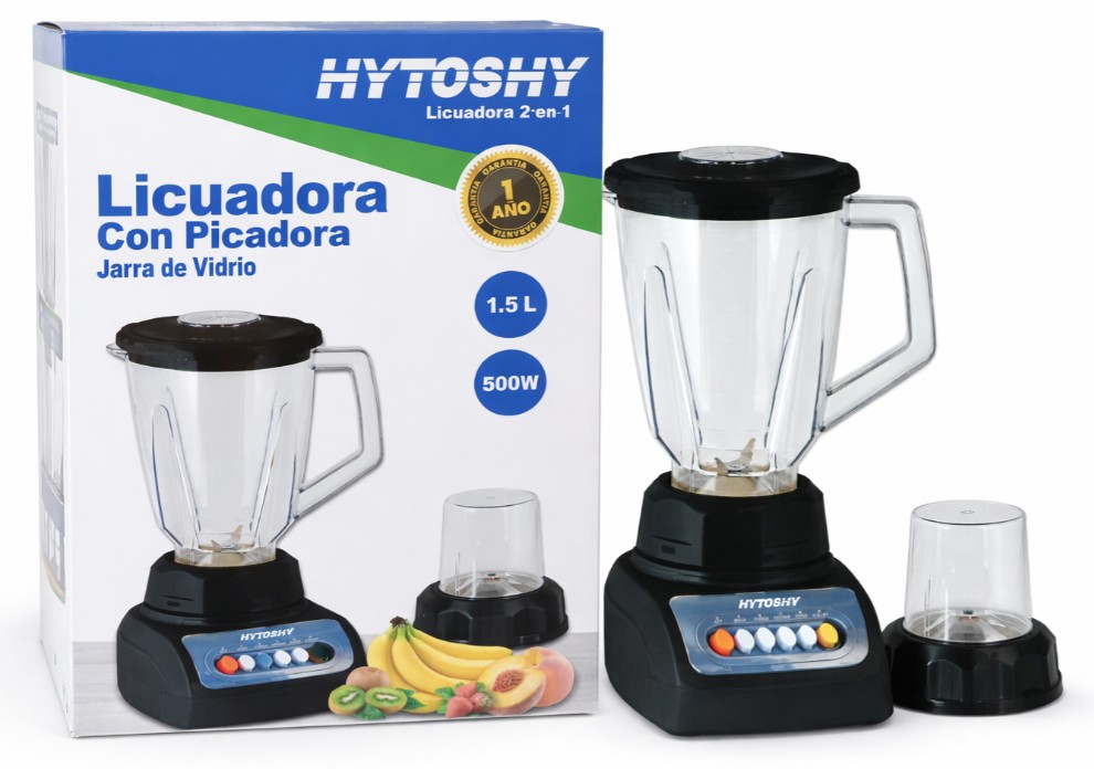 LICUADORA HYTOSHY VASO VIDRIO 500W !