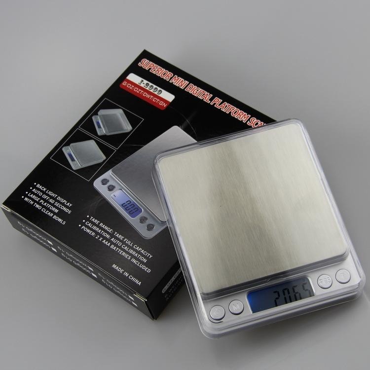 BALANZA DIGITAL LUZ 500GMS CUADRADA