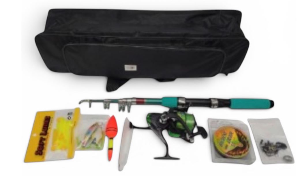KIT DE PESCA EN BOLSO COMPLETO