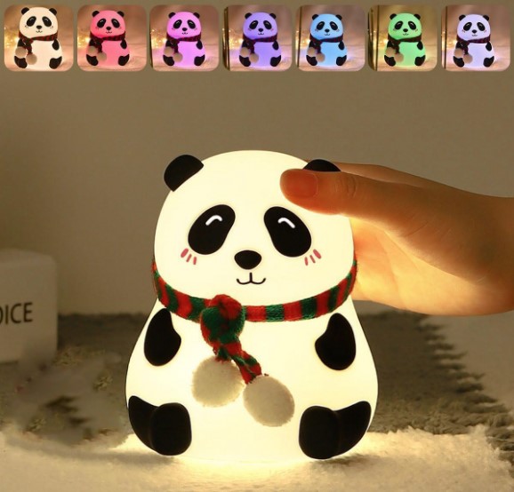 PANDA VELADOR COLORES RECARGABLE -