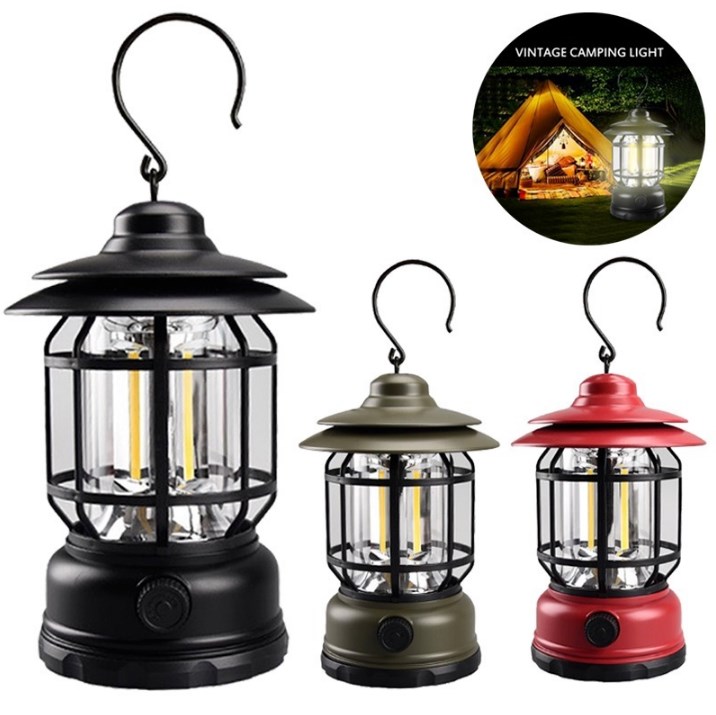 FAROL CAMPING VINTAGE RECARGABLE
